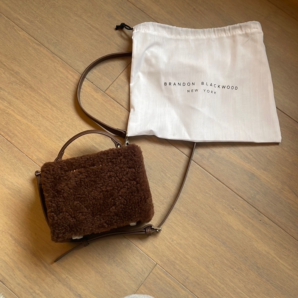 Brandon Blackwood mini Kendrick shearling bag